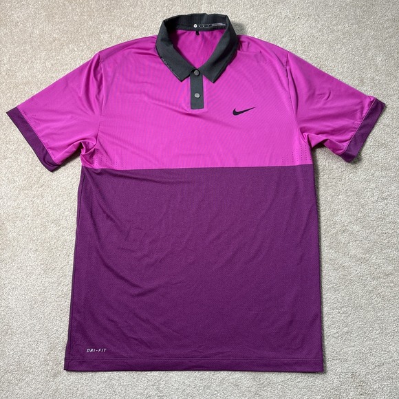 Nike Other - Nike Tiger Woods Collection TW Velocity Jacquard Men's M Polo Shirt 685848-542